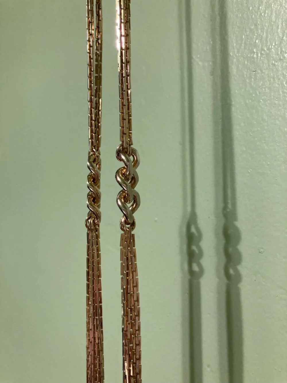 Multi-Strand Gold Chainlink Necklace